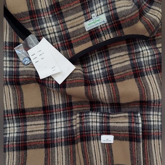 JIMMY HOURIHAN 7792 MEN'S GRAY PURE NEW WOOL VEST SIZE XXL MADE IN SLOVAKIA NWT - Picture 8 of 12